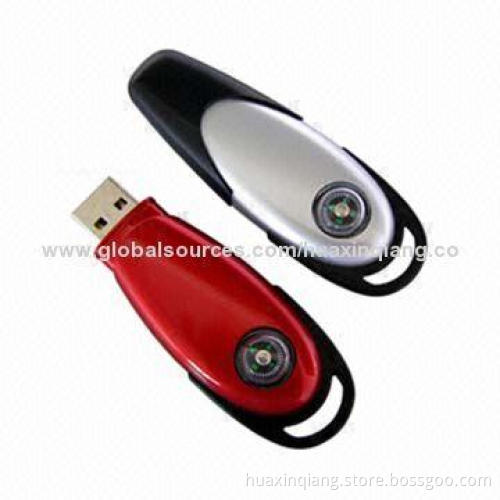 Compass Shape USB Flash Drives, ABS Material, 128MB to 32GB Capacity, 15g, User-define Color, USB2.0